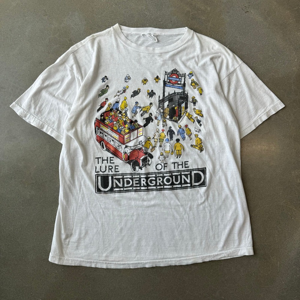 Vintage 1980s Lure of the Underground London T-Shirt [L]